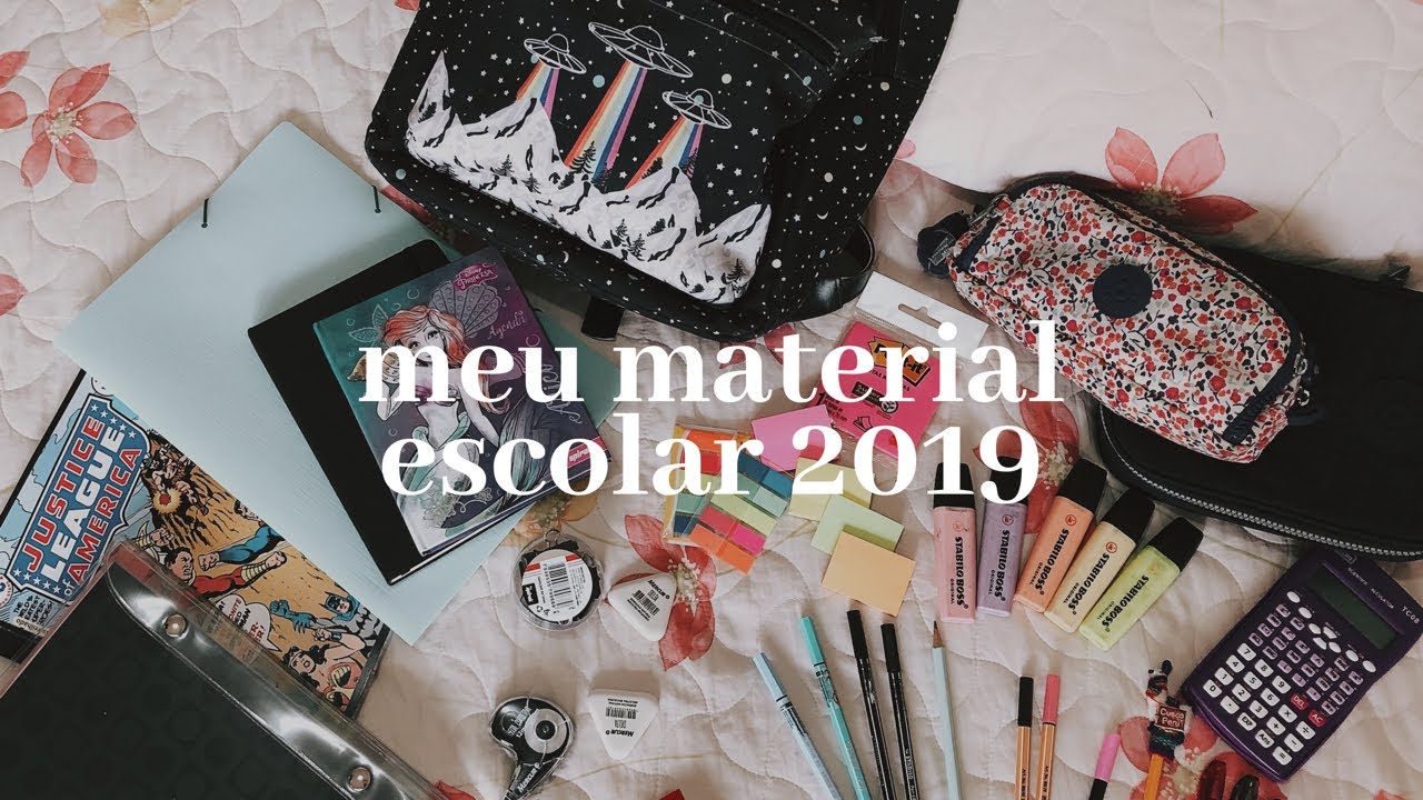 MEU MATERIAL ESCOLAR 2019!
