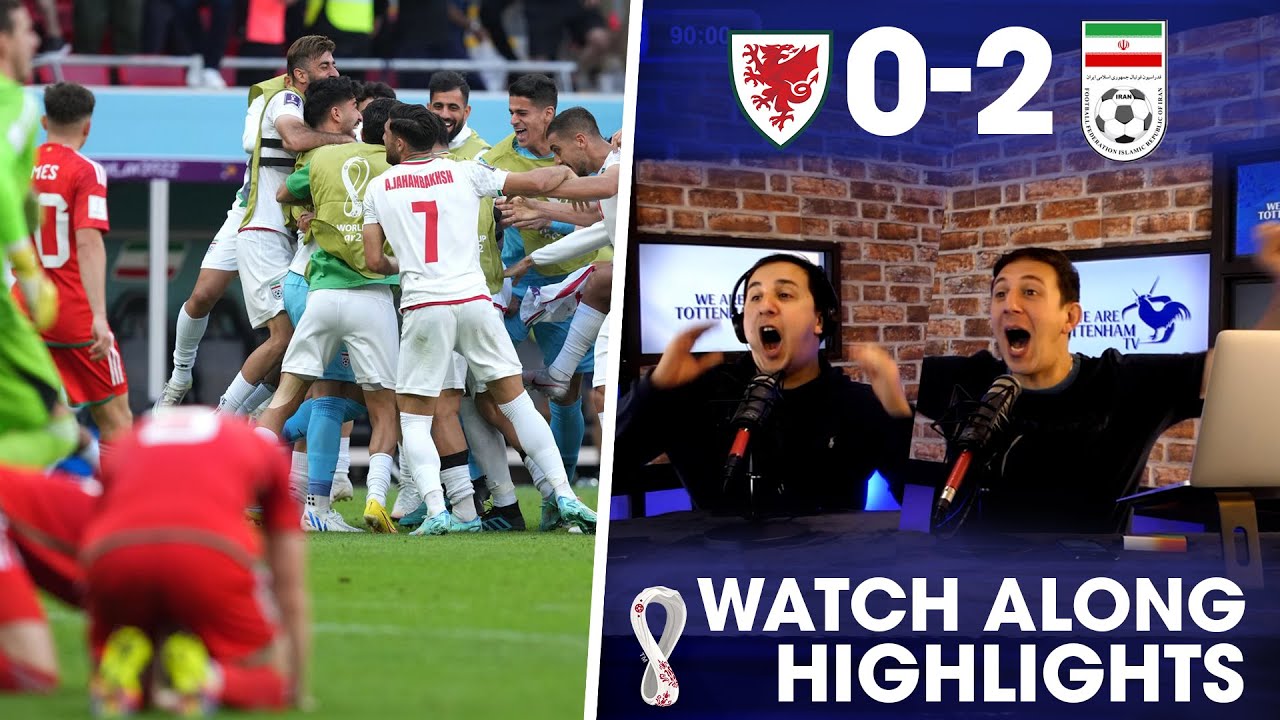 IRAN SCORE TWICE IN THE LAST MINUTE!!! Wales 0-2 Iran [WATCHALONG HIGHLIGHTS]