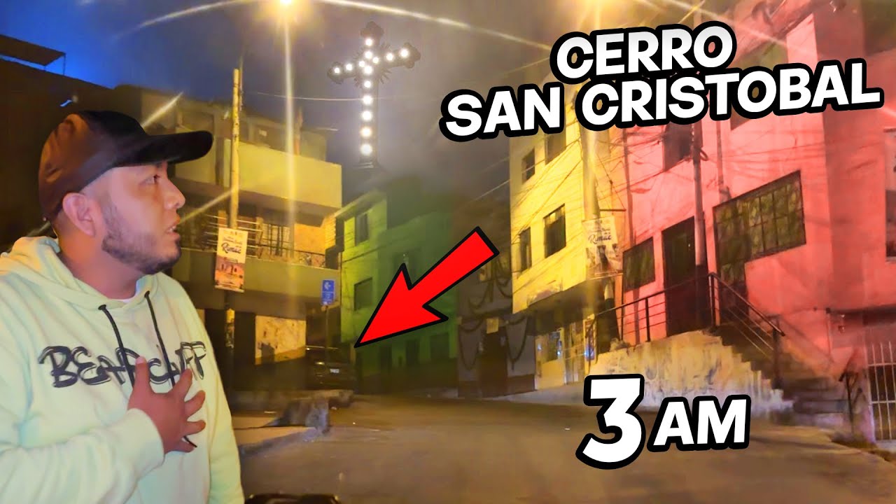Ingres&eacute; al Peligroso Cerro San Cristobal de Noche