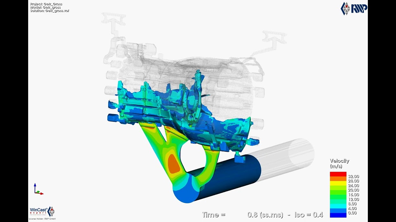 High-Pressure Die Casting (HPDC) Automotive Gearbox Housing Casting Simulation