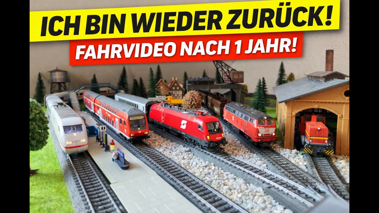 &bdquo;Ich bin zur&uuml;ck! 🚂 Modelleisenbahn H0 Fahrvideo