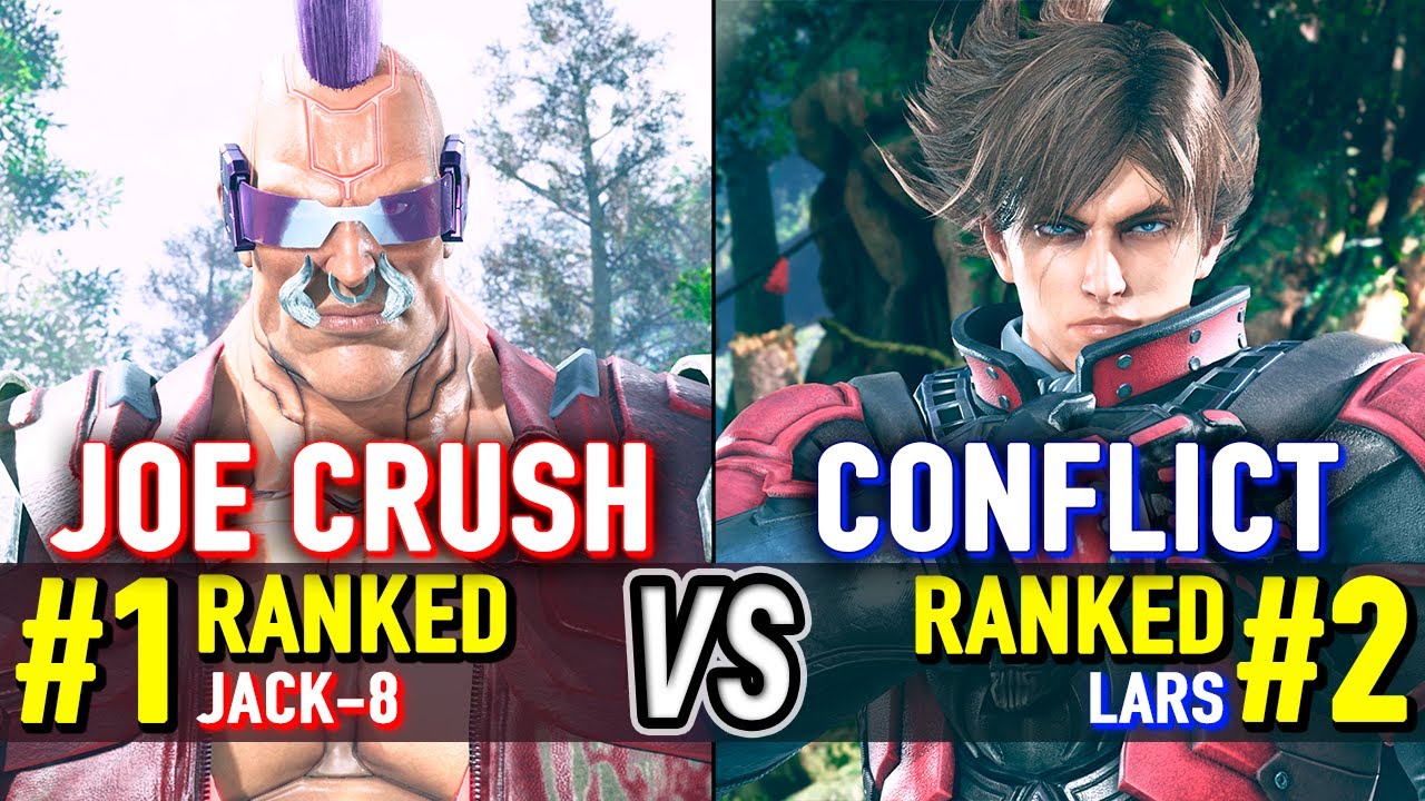 T8 🔥 JOE CRUSH (#1 Ranked Jack-8) vs CONFLICT220 (#2 Ranked Lars) 🔥 Tekken 8 High Level Gameplay