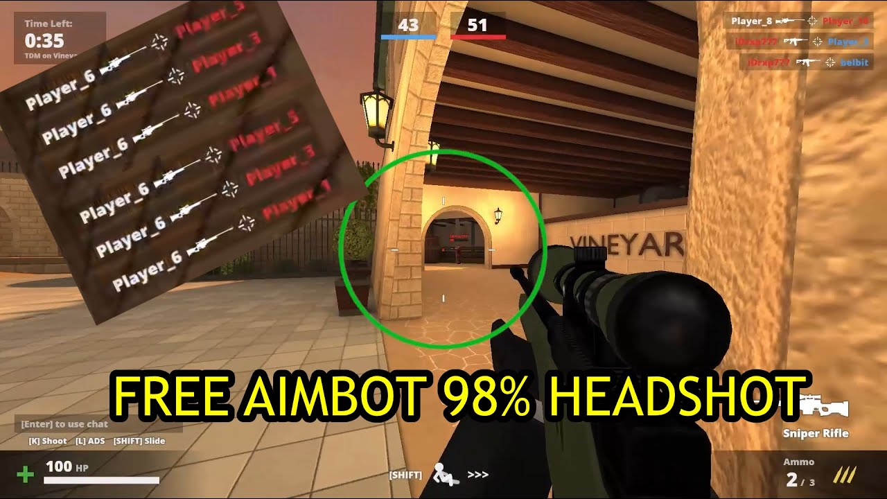 FREE UNDETECTABLE AIMBOT 98% HEADSHOT ACCURACY | DEADSHOT.IO