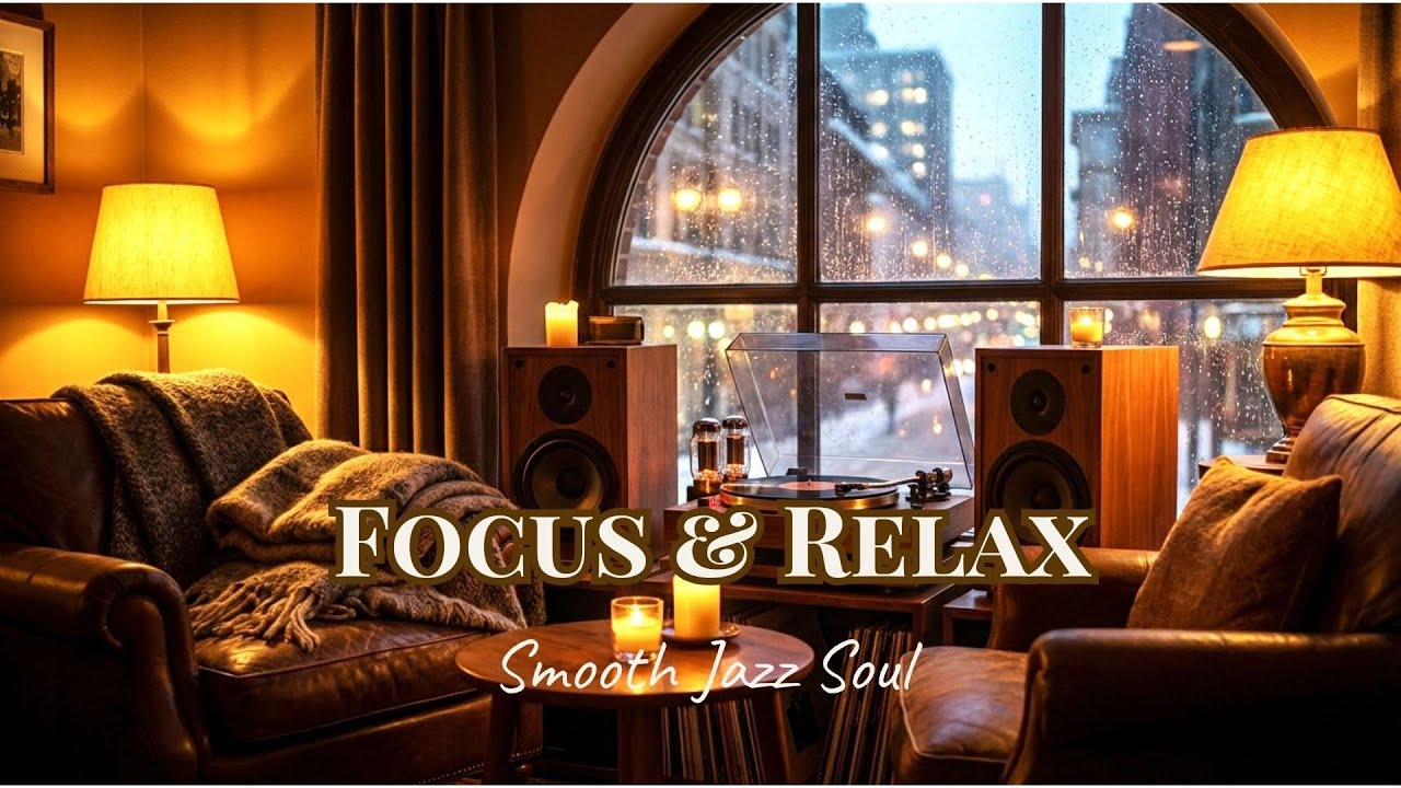 Evening Vinyl Lounge • Smooth Jazz Soul | Cozy Focus & Relax