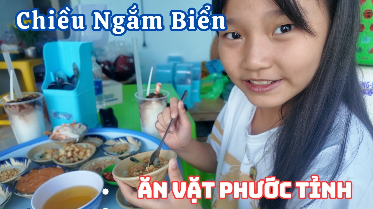Buổi Chiều Ba Cha Con Cùng Đi Ăn Món Bánh Bèo Chén Rồi Ngắm Biển Tại Phước Tỉnh