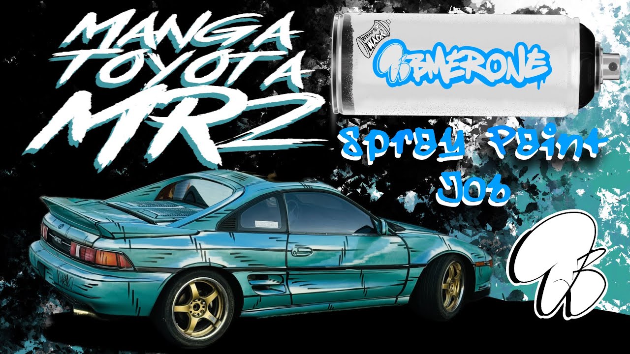 Manga Toyota MR2 Spray Paint Job 