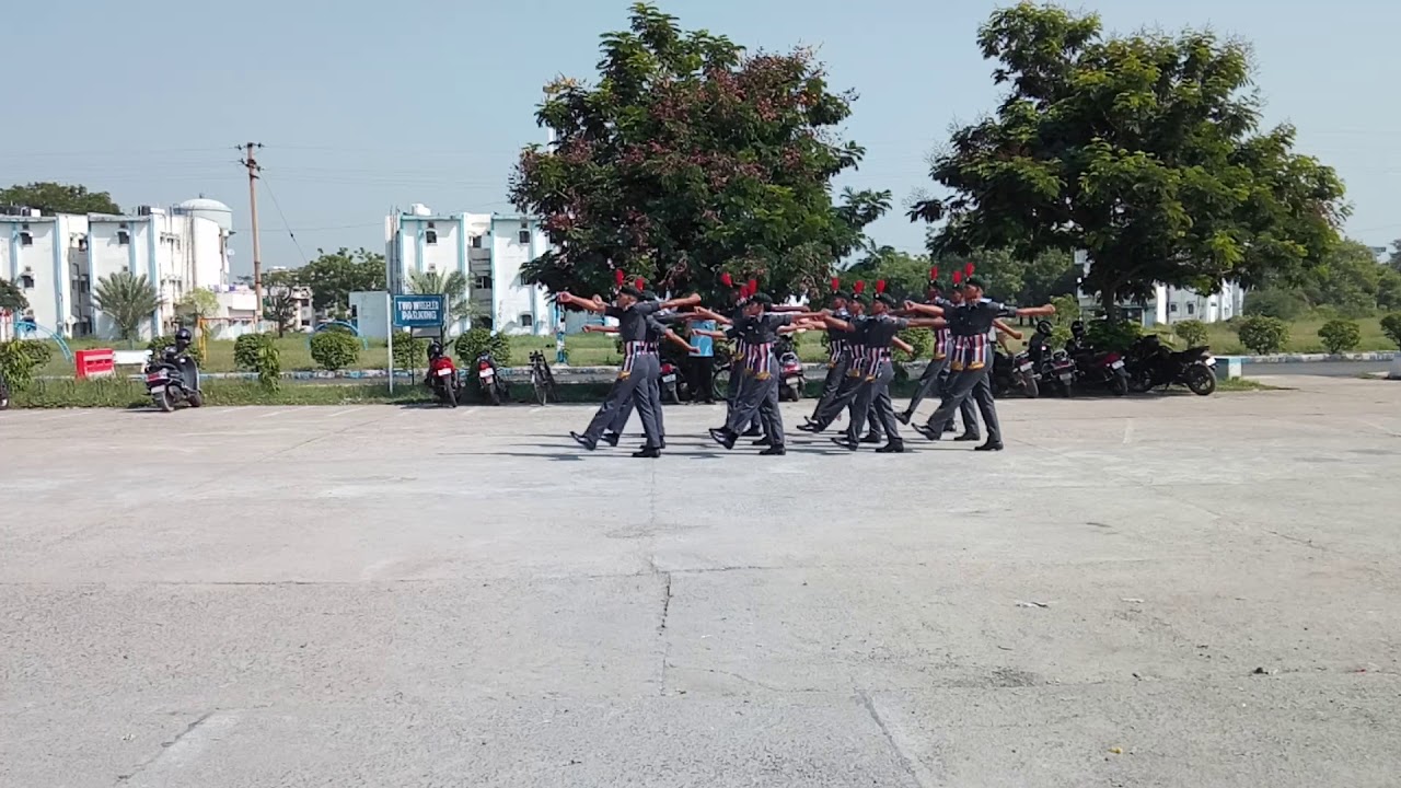 Winning drill performance by No. 1 GUJ AIR SQN NCC, Baroda at IGC 2018 held at AFS Darjipura, Vadoda