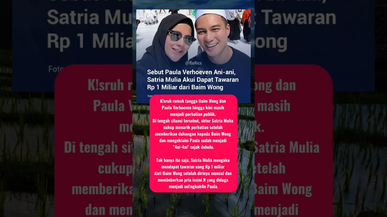 PAULA VERHOEVEN DAN BAIM WONG #paulaverhouven #baimwong #artis #gosip #shorts #video