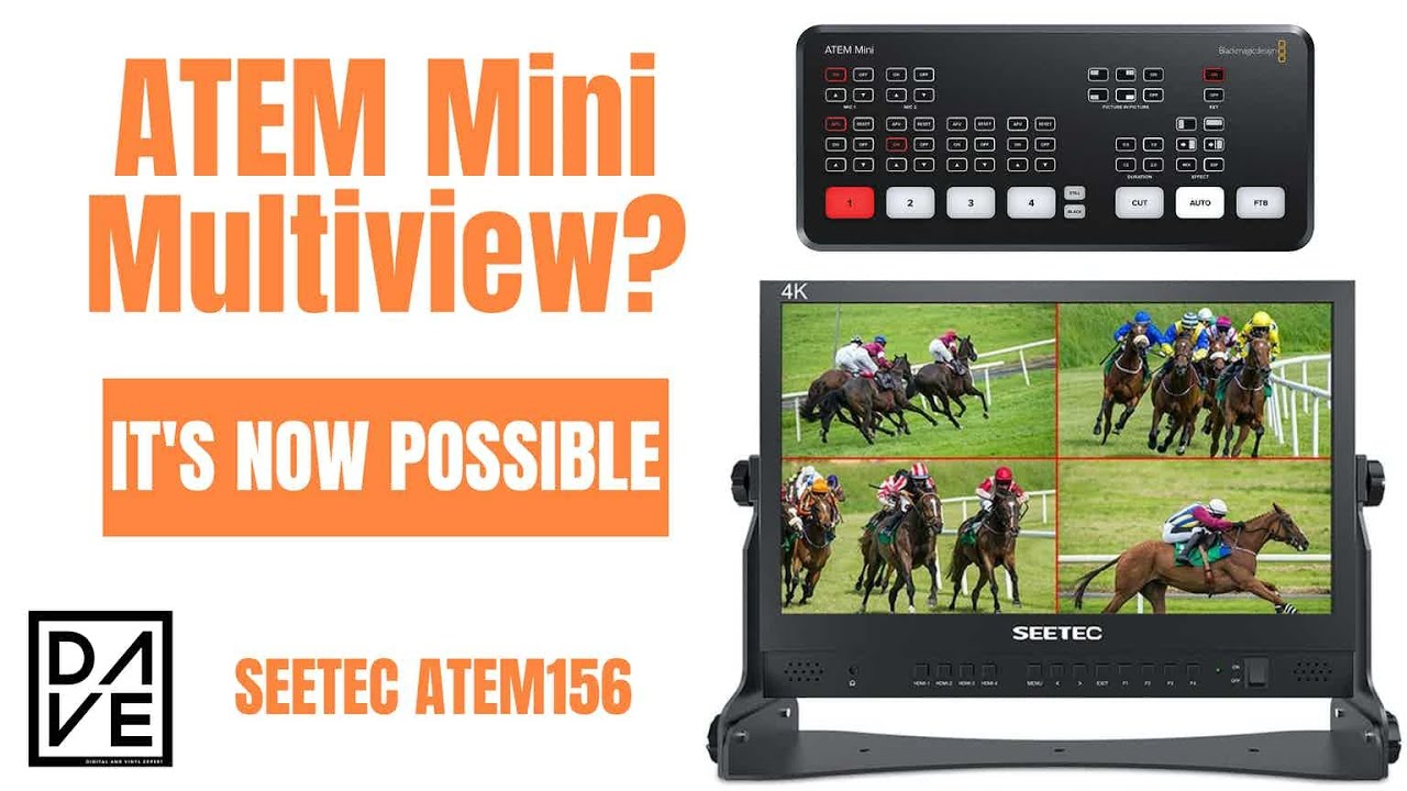 SEETEC ATEM 156 - The best view monitor made for the Black Magic Design ATEM MINI