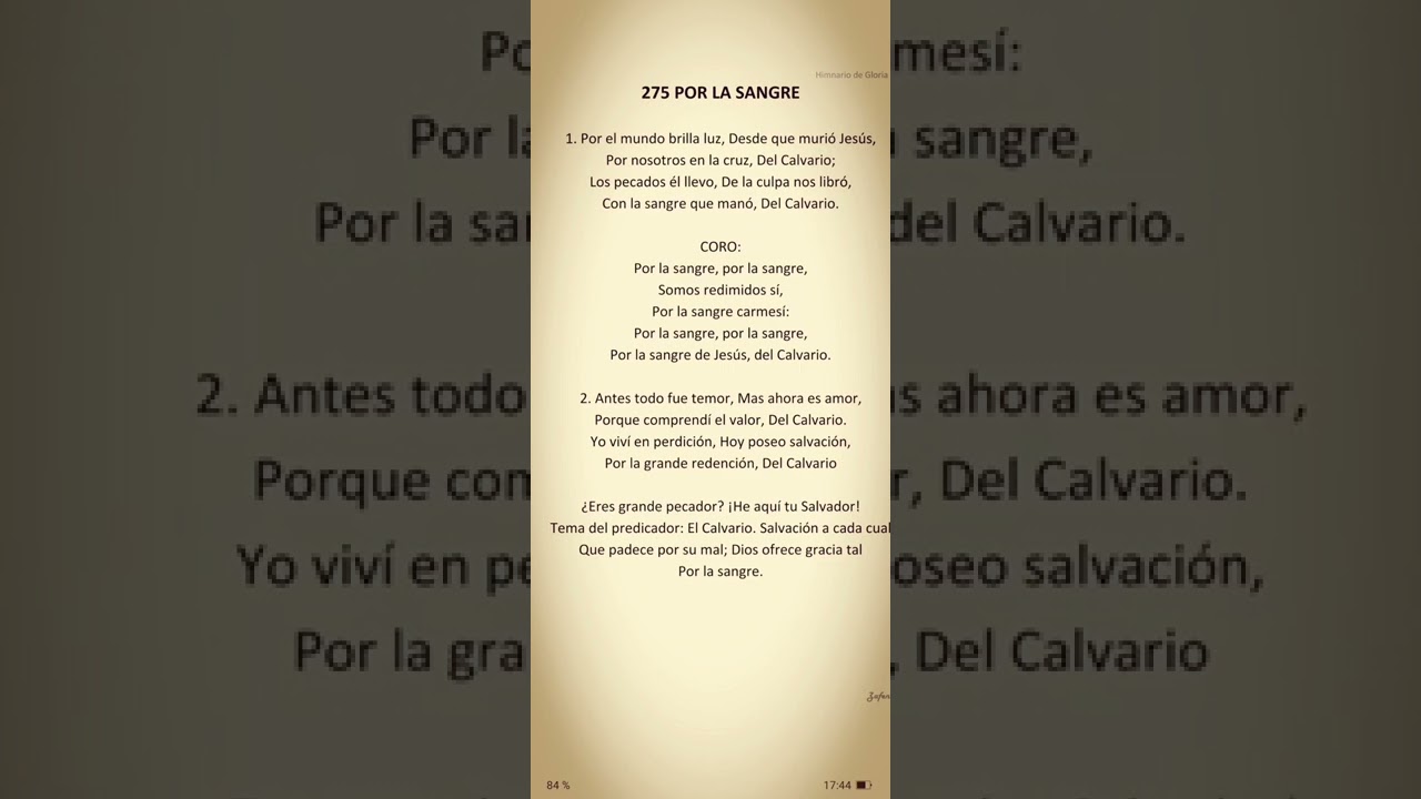 275 POR LA SANGRE