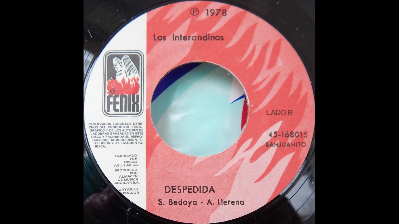 SANJUANITO DE LOS AÑOS 60's: DESPEDIDA- DUO LOS INTERANDINOS- VERSION ORIGINAL- www.discosfenix.com