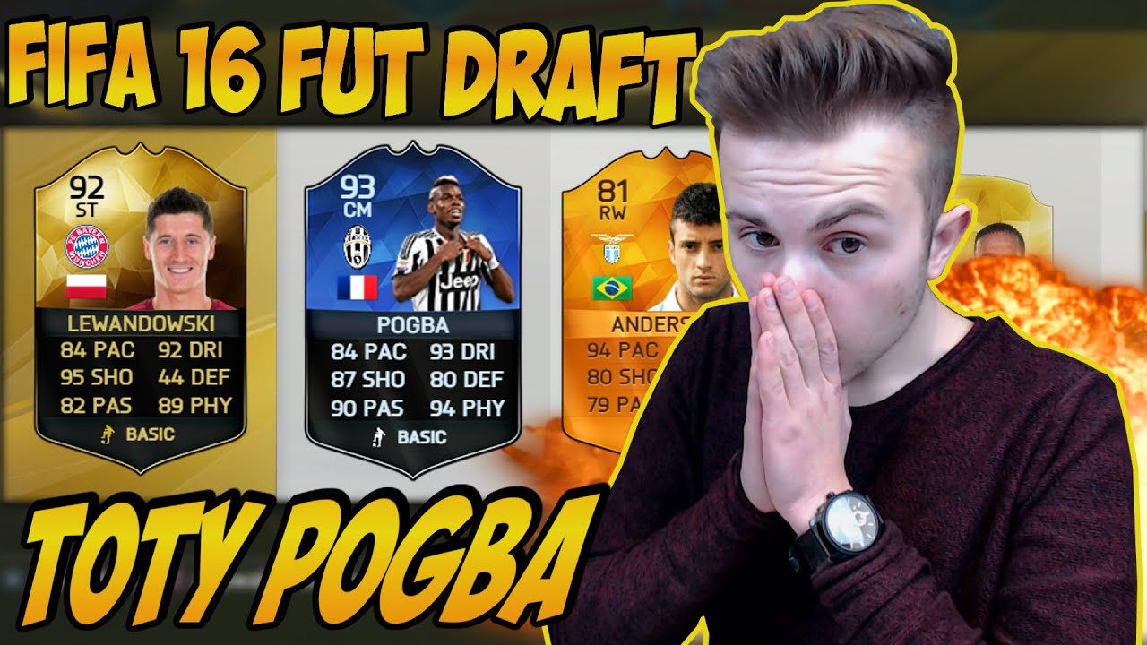 HOLY SH*T TOTY POGBA IN FUT DRAFT !! | FIFA 16 FUT DRAFT (Deutsch) [RAGE EDIT]
