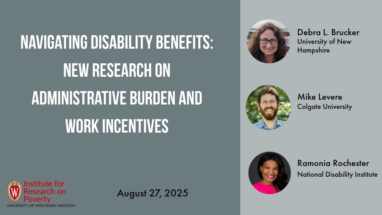 Navigating Disability Benefits: New Research on Administrative Burden and Work Incentives