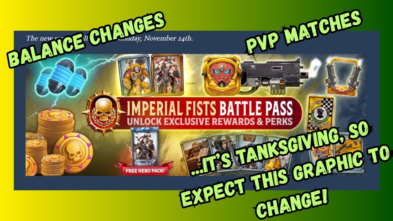 Imperial Fists* Season Changes, Warlord Buffs (NO Nerfs!) - Synced PVP and Chatter