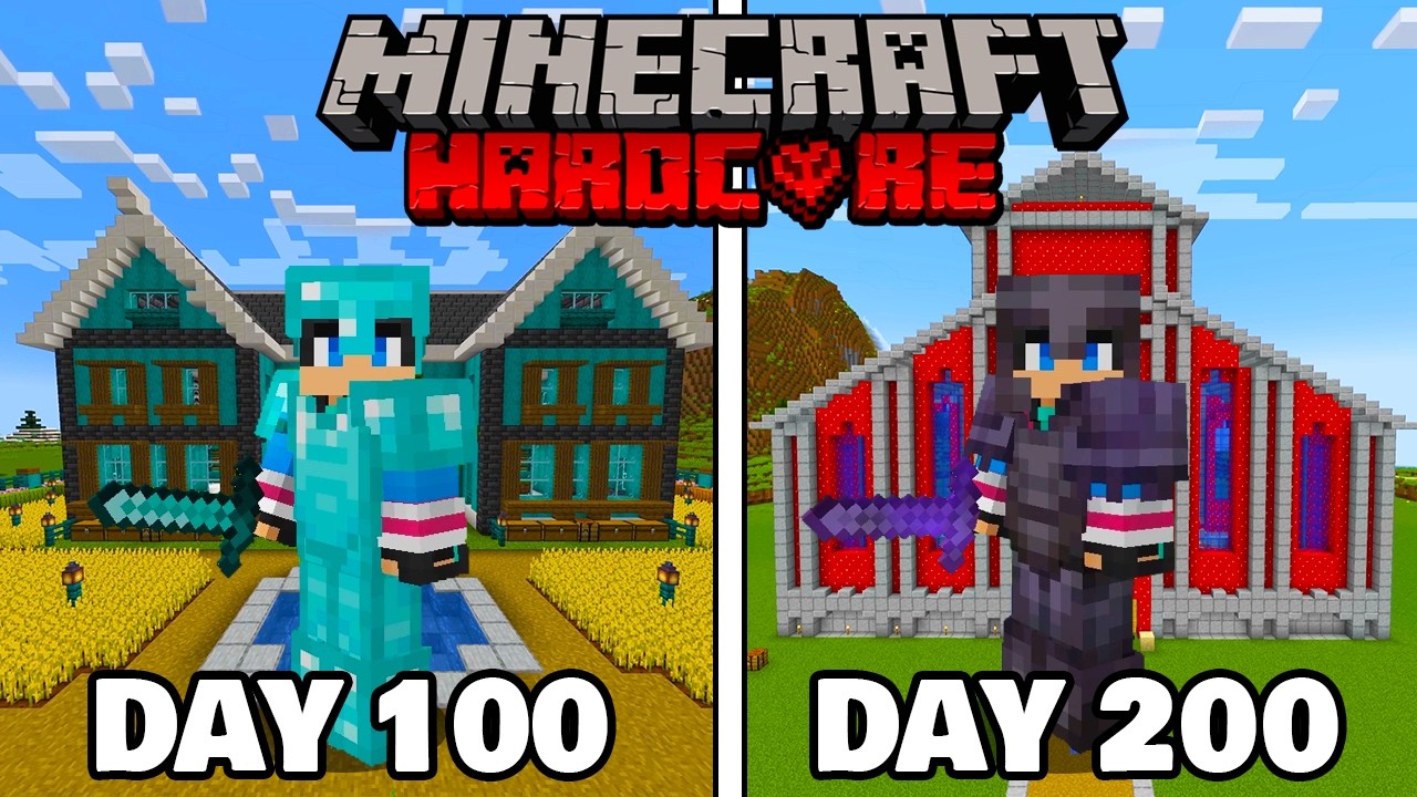 1000日間ハードコアサバイバルをやってみた結果 part2【1000days】【 マイクラ / マインクラフト 】