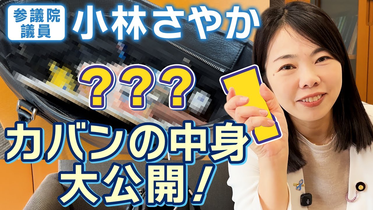 国会議員のカバンの中身大公開！