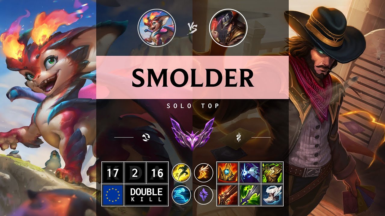 Smolder Top vs Twisted Fate - EUW Master Patch 14.13