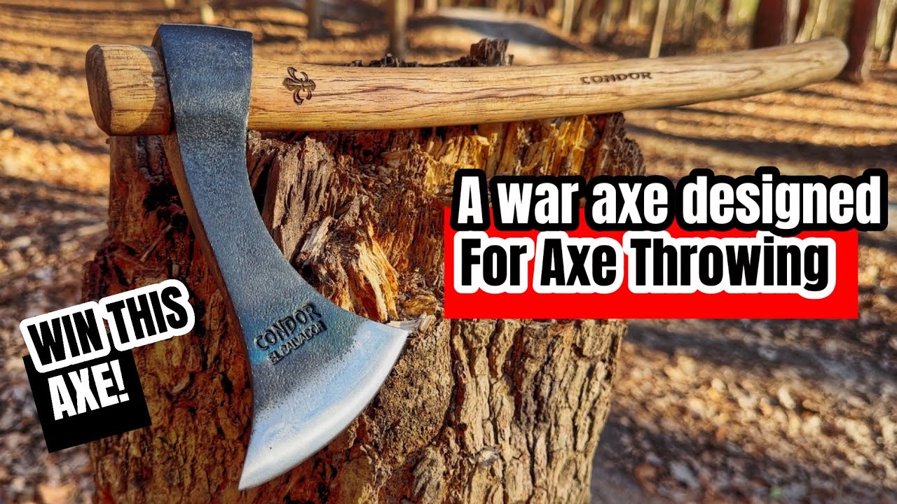 A throwing axe for war! The Condor Francisca throwing axe #axethrowing #axe #skills #review