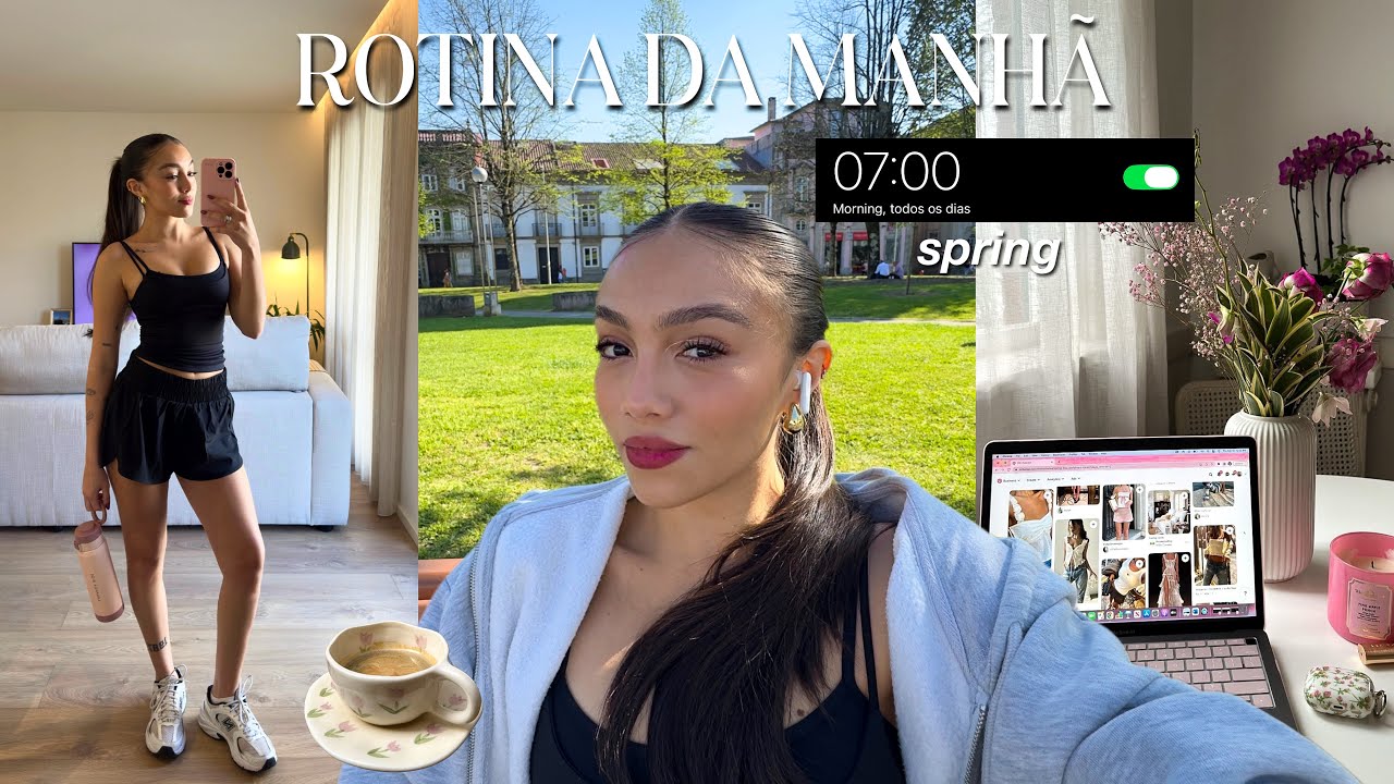 rotina da manh&atilde; na primavera 7AM || dia produtivo, h&aacute;bitos saud&aacute;veis e compras na primark 