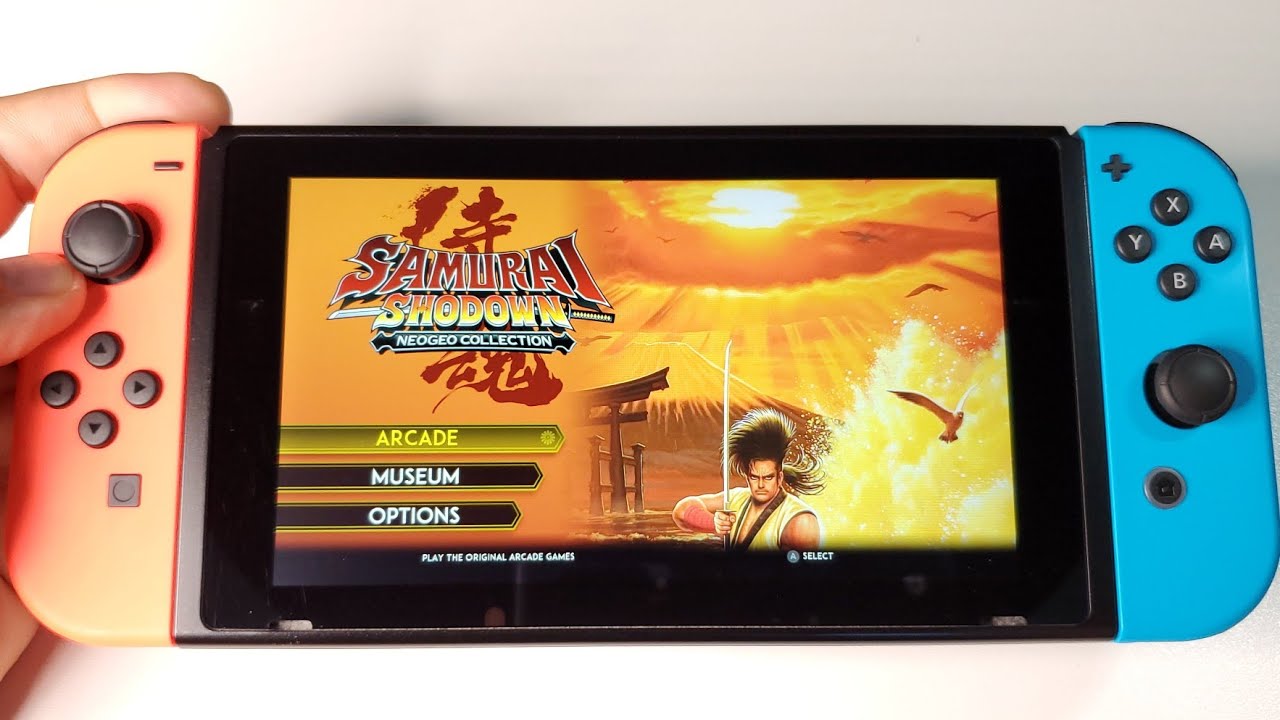 SAMURAI SHODOWN NEOGEO COLLECTION - testing all 7 games | Nintendo Switch handheld gameplay