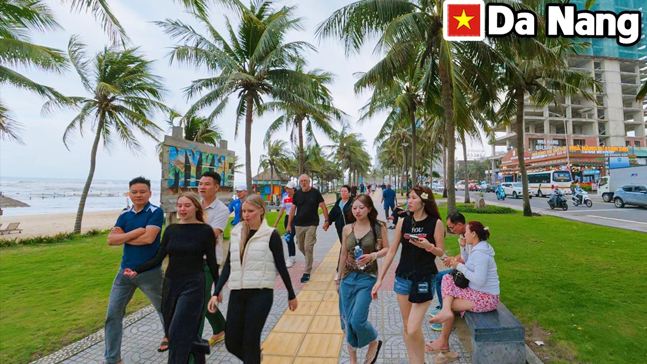 VIETNAM DA NANG My Khe Beach Promenade & Beach Walking Tour & Weather Update 11th March 2026