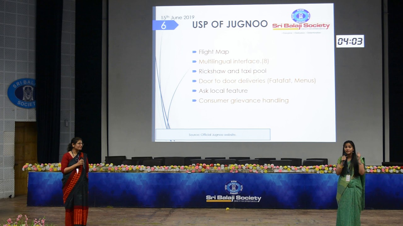 Sri Balaji Society Induction Program 2019 - Case study on JUGNOO