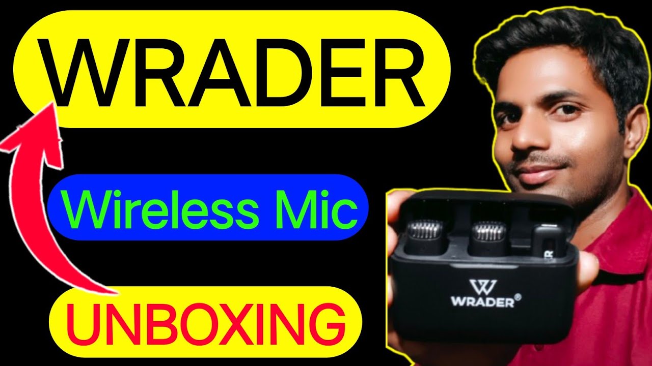 WRADER Wireless Mic UNBOXING!Mic unboxing for youtube 