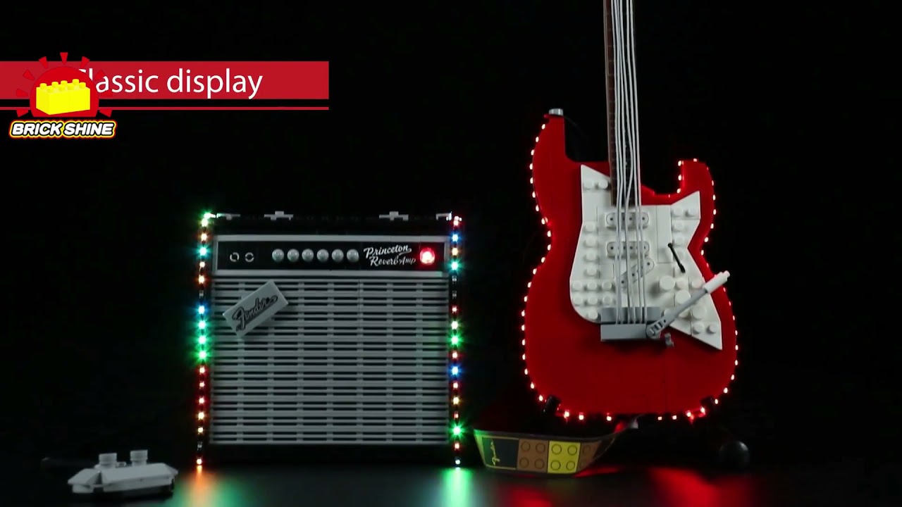 Brick Shine Light Kit for Lego Fender Stratocaster 21329