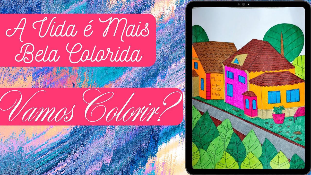 Colorindo em Live - Livro de Colorir Paisagens (Relaxe & Inspire-se)