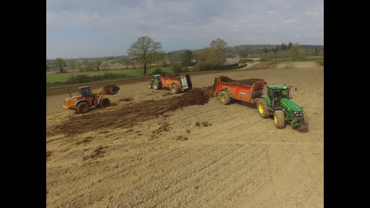Epandage de Fumier 2020/ JOHN DEERE 7930 ! ETS Gosselin Mury