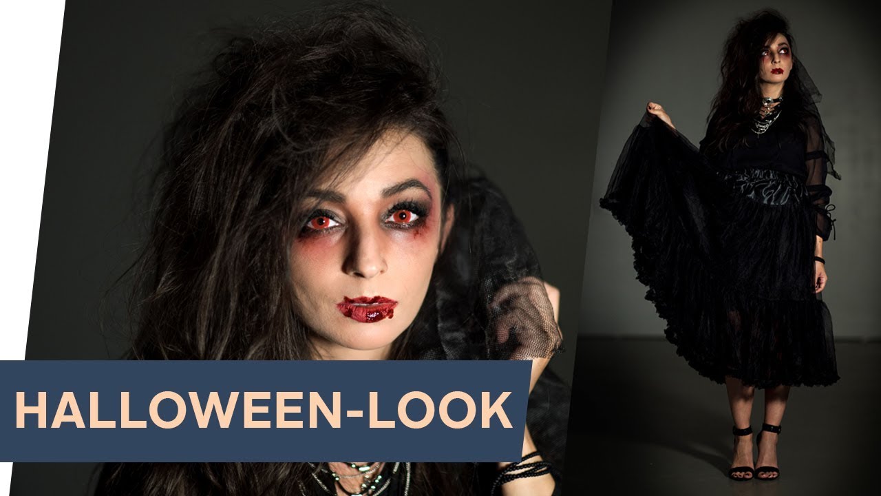 HALLOWEEN-Look: Vamp Haare & Make-up Tutorial~ refashion | OTTO