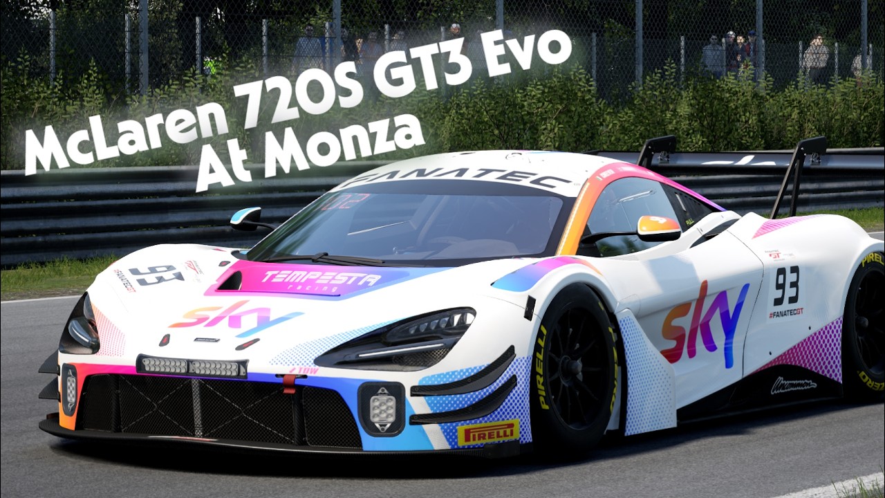 Assetto Corsa Competizione GT3 Race at Monza | McLaren 720S GT3 Evo #93 (Not a Pro!)
