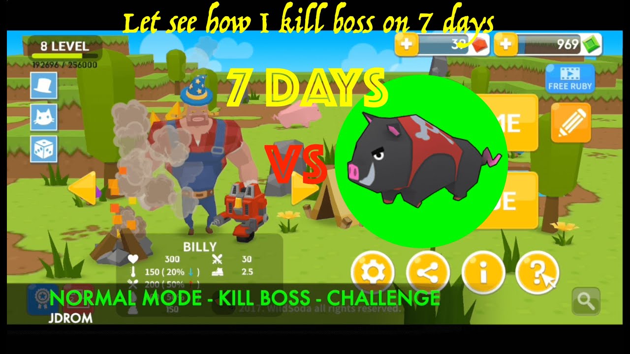 Mine Survival - Kill Boss - Normal Mode - Challenge
