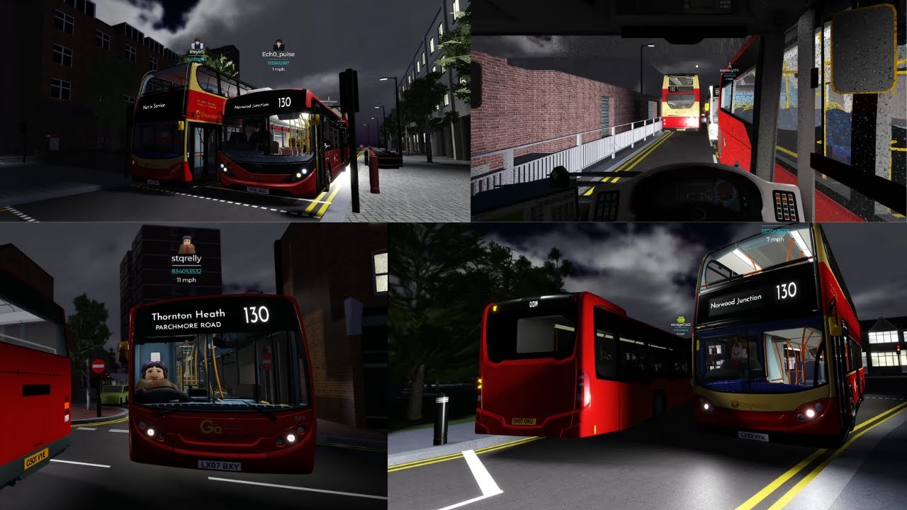 Croydon Roblox 1.3.1 | 130 Flood - Bus Spotting & Driving (Sim Server) | 25/9/24 | ceo
