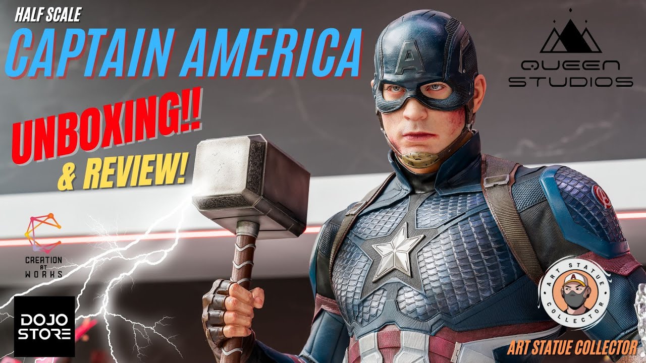 1:2 Scale Captain America Unboxing & Review | Queen Studios Collectibles