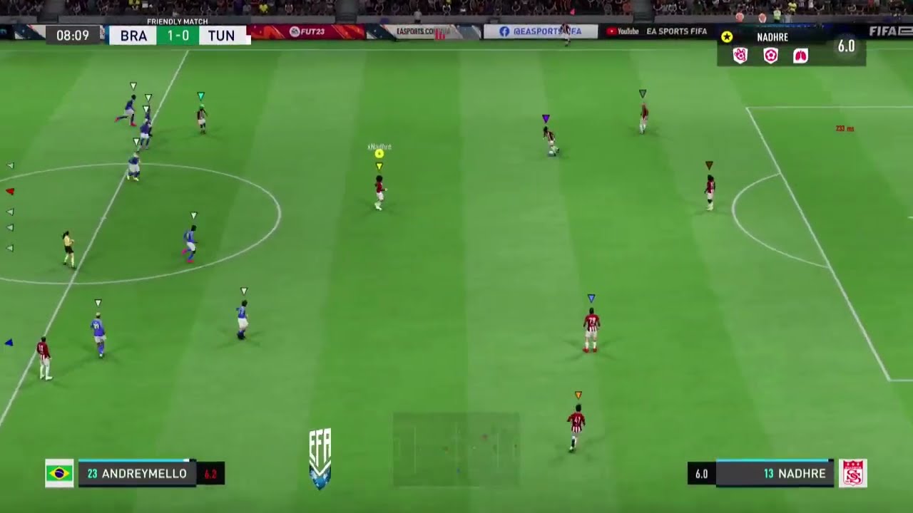 نهائي كأس العالم فيفا بروكلوب 11 ضد 11 تونس و البرازيل  (مباراة الذهاب على أرض البرازيل)
