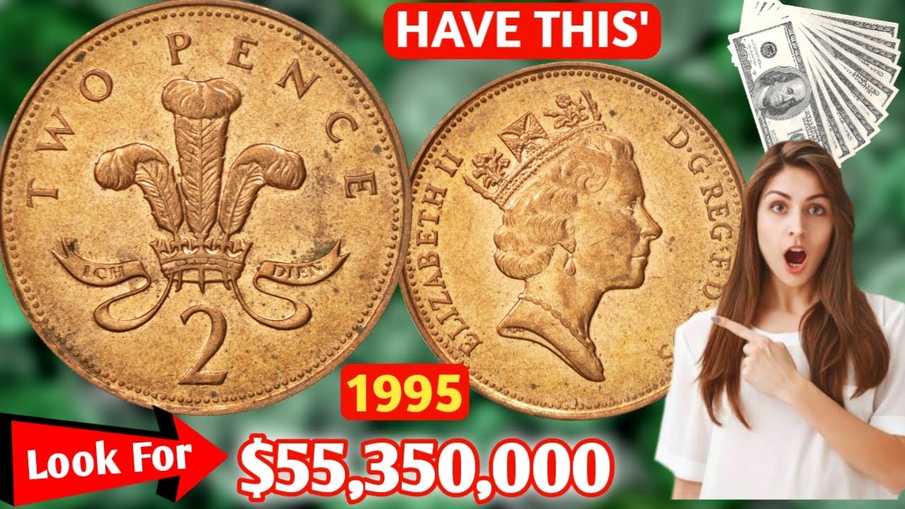Uk 1995 Two Pence Value | Two Pence 1995 Elizabeth Coin from United Kingdom - detailed information