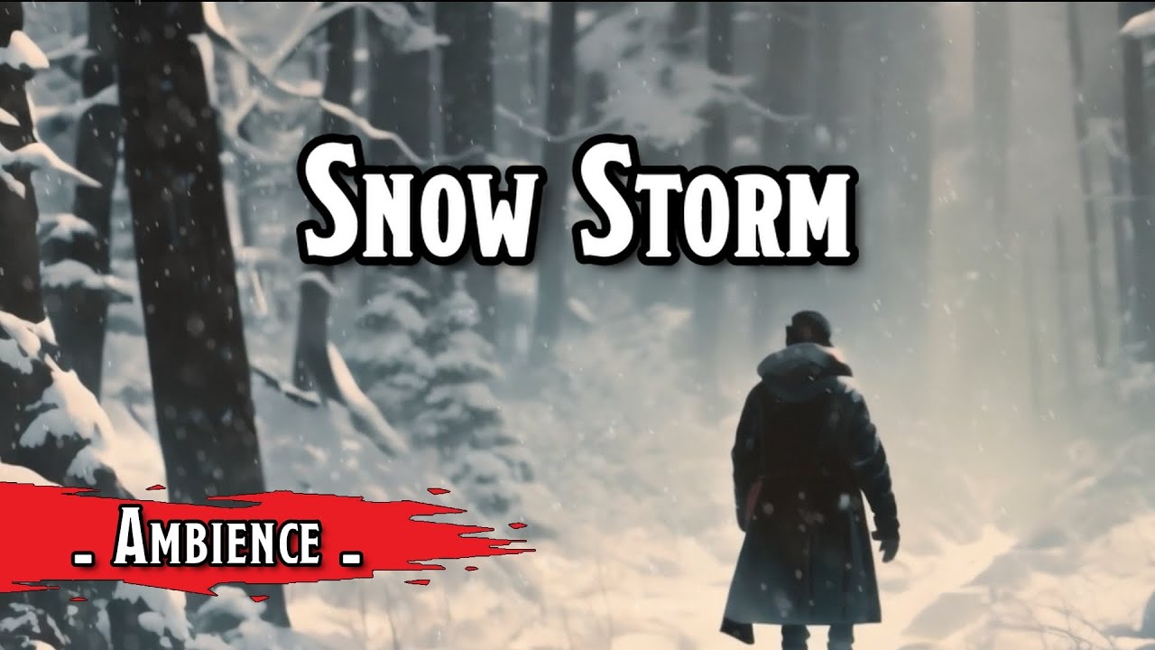 Snow Storm - Blizzard - D&D/TTRPG Original Exploration Fantasy Ambience and Music [1 hour]