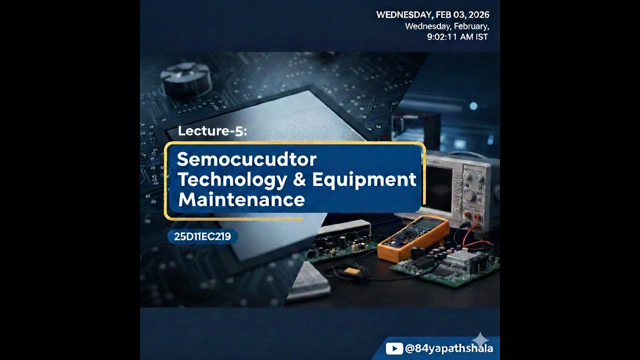 T1_L5_Semiconductor Technology Equipment Maintenance (25D11EC219)(Even Semester 2025-26)
