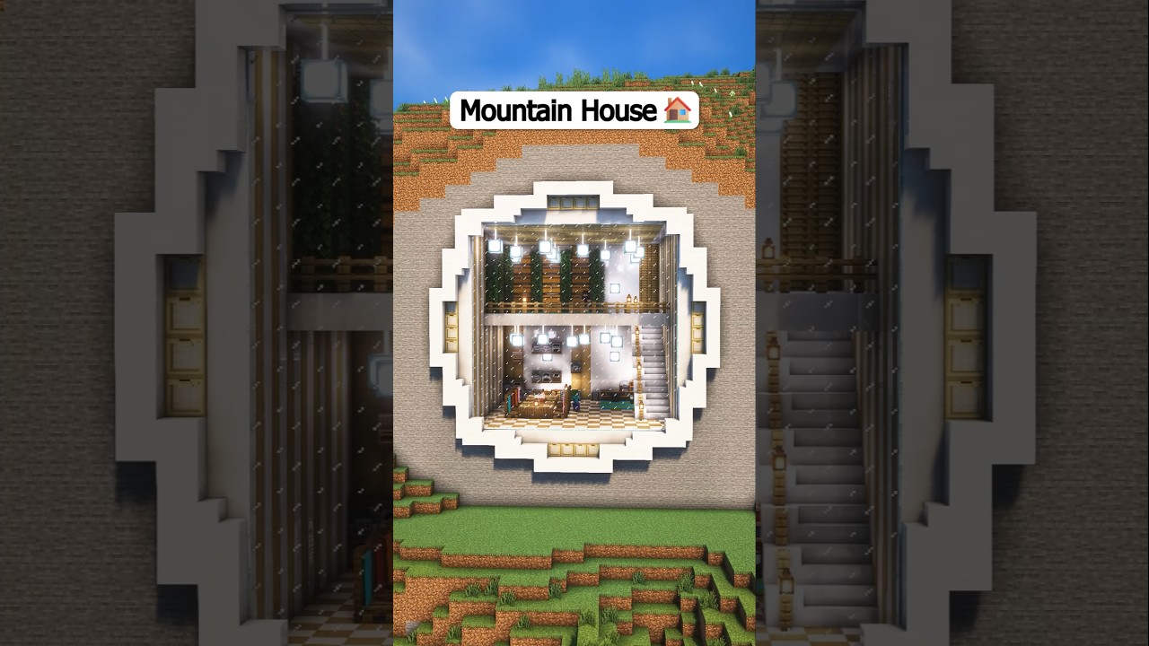 Minecraft Modern Mountain House 🏠 #minecraft