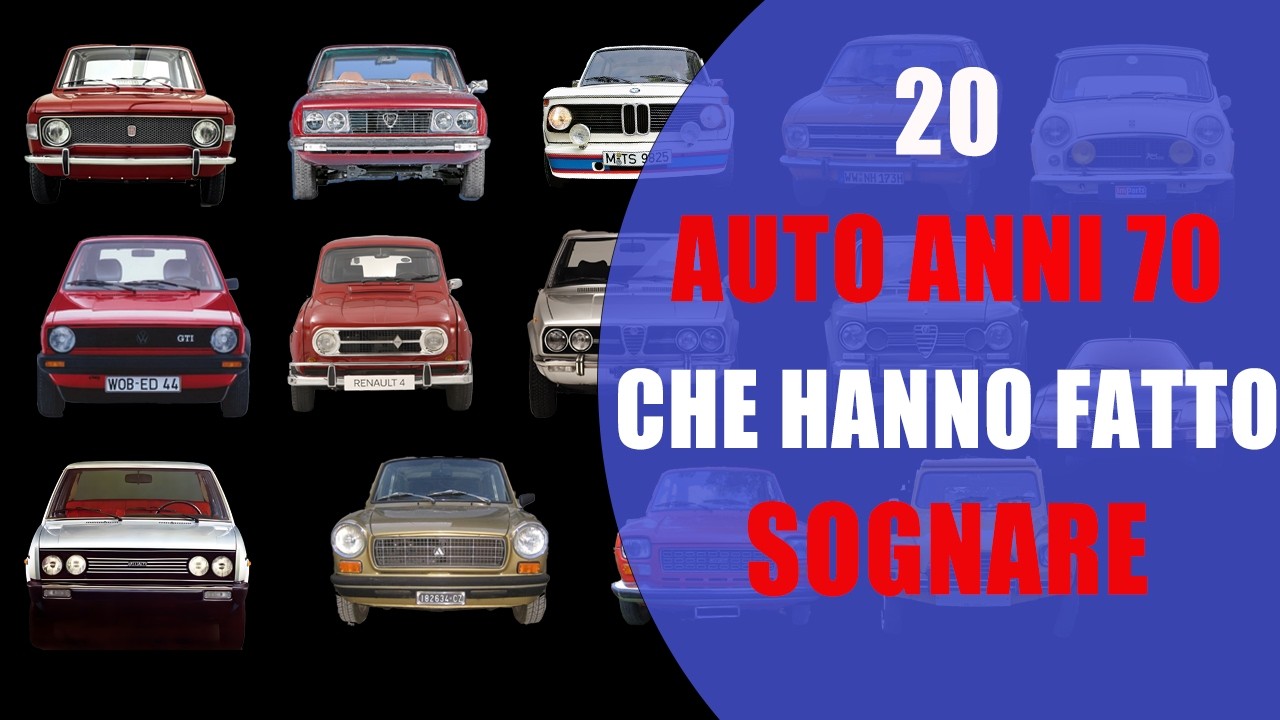 20 Auto anni 70 che hanno fatto sognare