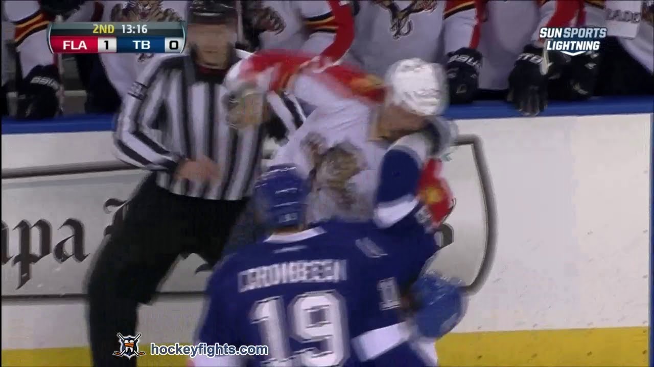 George Parros vs Radko Gudas Apr 2, 2013