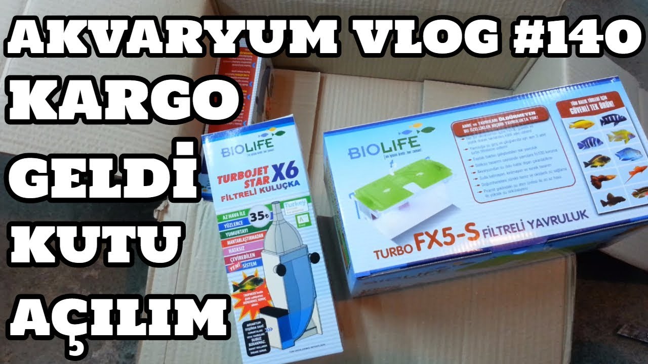 Akvaryum Vlog #140 (Biolife Ürünleri Kargom Geldi) (Kutu Açılım)