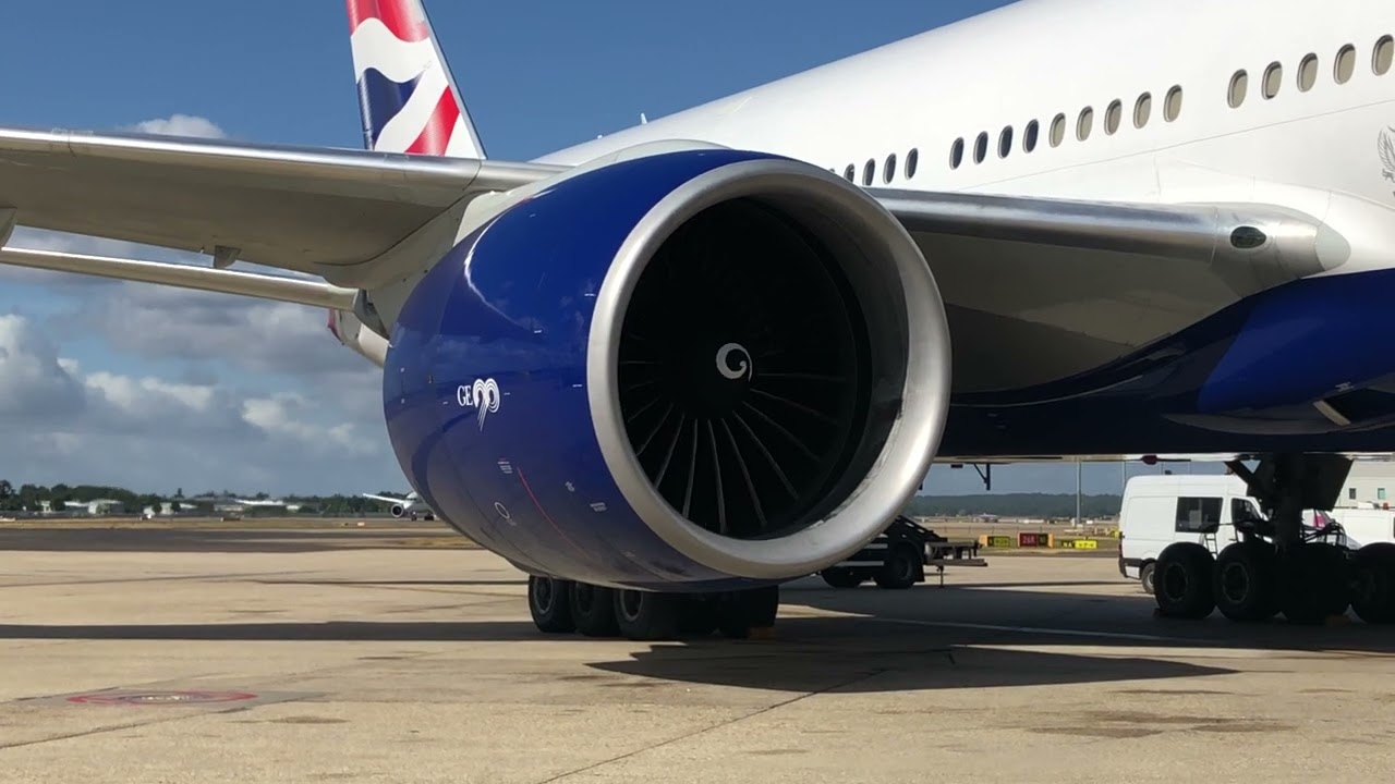 Boeing 777-200 GE90 Engine Start Sound