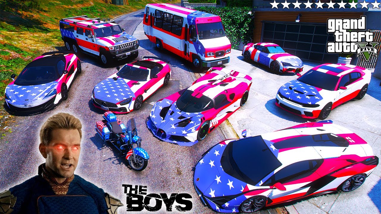 GTA 5 - Stealing HOMELANDER CARS with Franklin! (Real Life Cars #259)