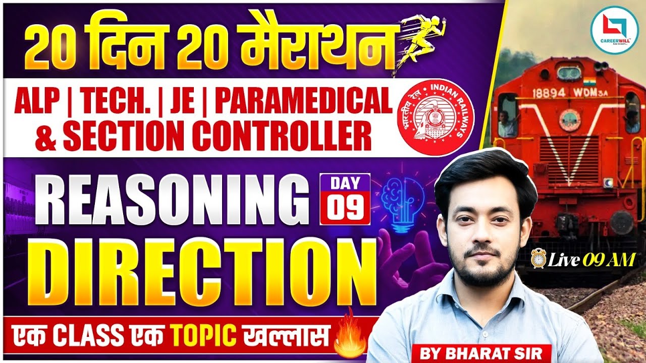 Railway Exam 2026 | RRB Reasoning | Directions One Shot | Directions By Bharat Sir Reasoning