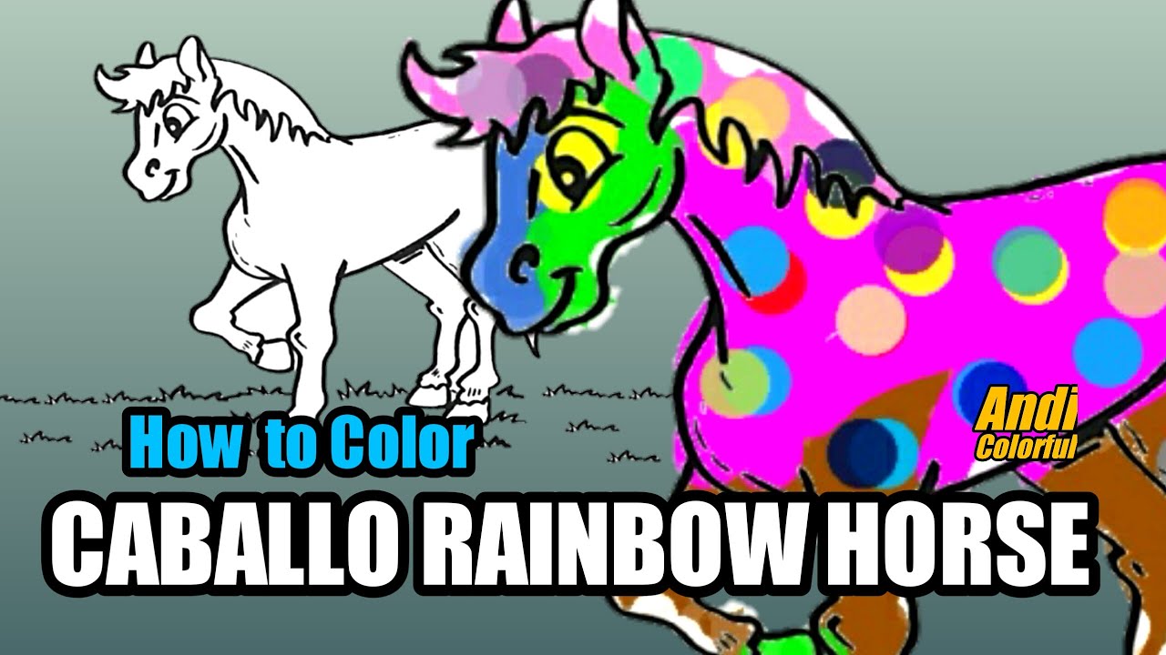 CUTE BABY HORSE || HOW TO COLOR A COLT FOR KIDS, TODDLERS