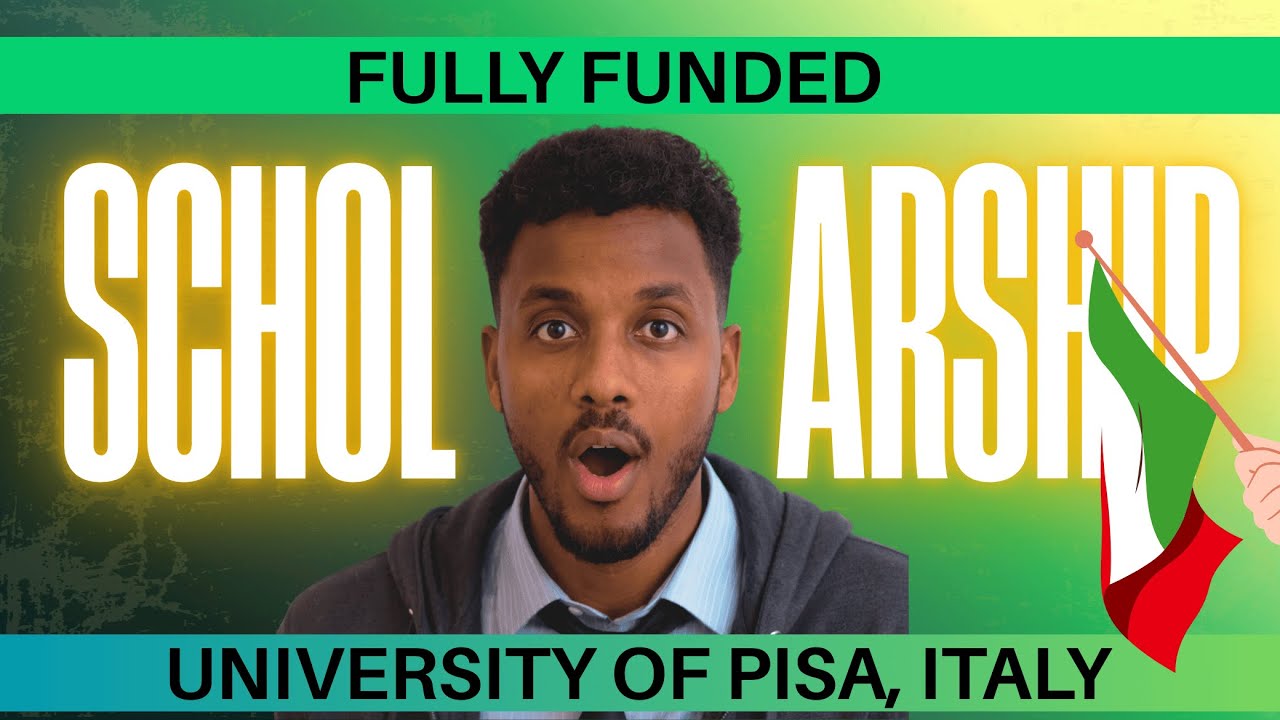 SIDA LOO XAREEYO FULLY FUNDED SCHOLARSHIP🎓🇮🇹  JAAMACADDA PISA, TALIYAANIGA! ✈️APPLY NOW | SUBSCRIBE