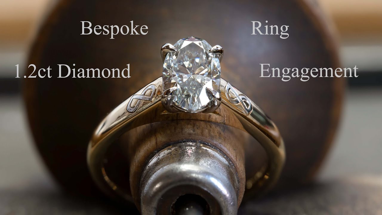 18ct gold and platinum engagement ring with a 1.2ct oval diamond. A few peaceful days in 16 minutes.
