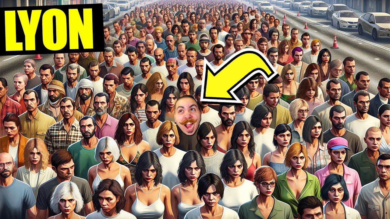 NASCONDINO IN MEZZO A 9999 PEDONI SU GTA5!